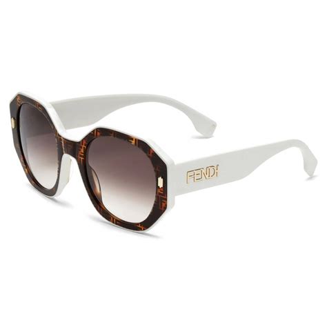 fendi round bold sunglasses|fendi hexagon sunglasses.